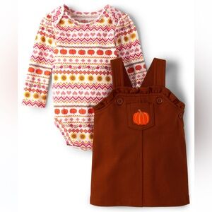Baby girl pumpkin 2 piece set